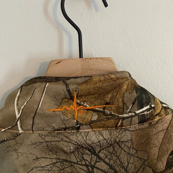 Habitat Realtree Hunting Quarter Zip Forest Green Performance Jacket MEDIUM - Picture 7 of 8